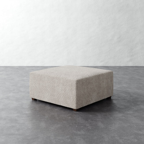 Fabien 36in Square Ottoman - Brixton Dove Gray