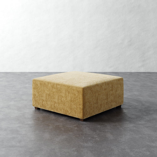 Fabien 36in Square Ottoman - Brixton Honey