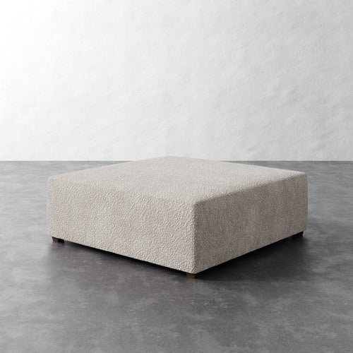 Fabien 48in Square Ottoman - Brixton Dove Gray