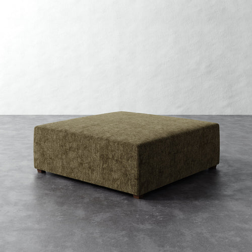 Fabien 48in Square Ottoman - Performance Matelasse Balsam