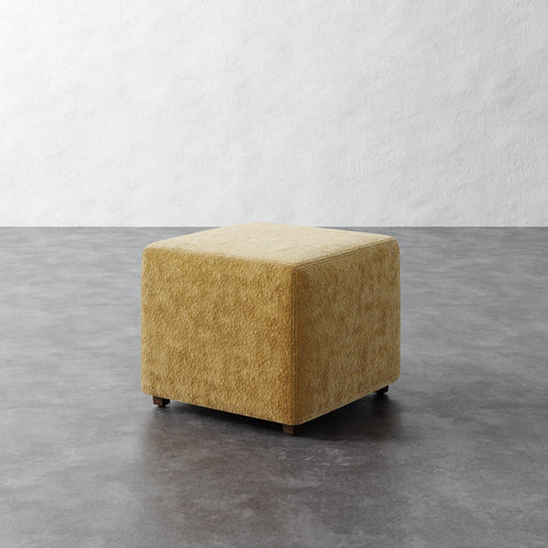Fabien Square Pull Up Ottoman - Brixton Honey