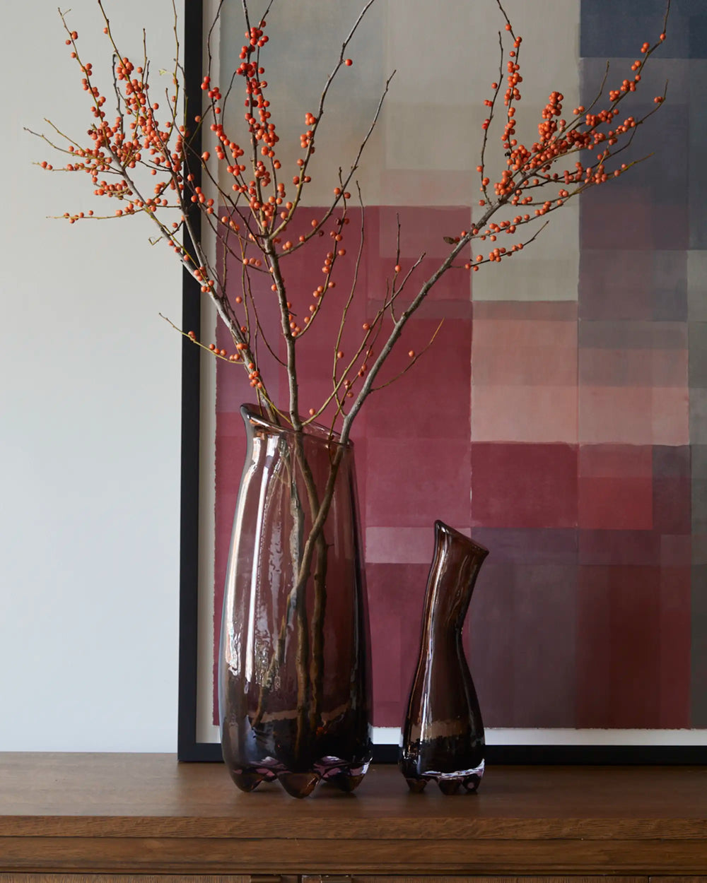 Fleur de Verre Vases (Doré)