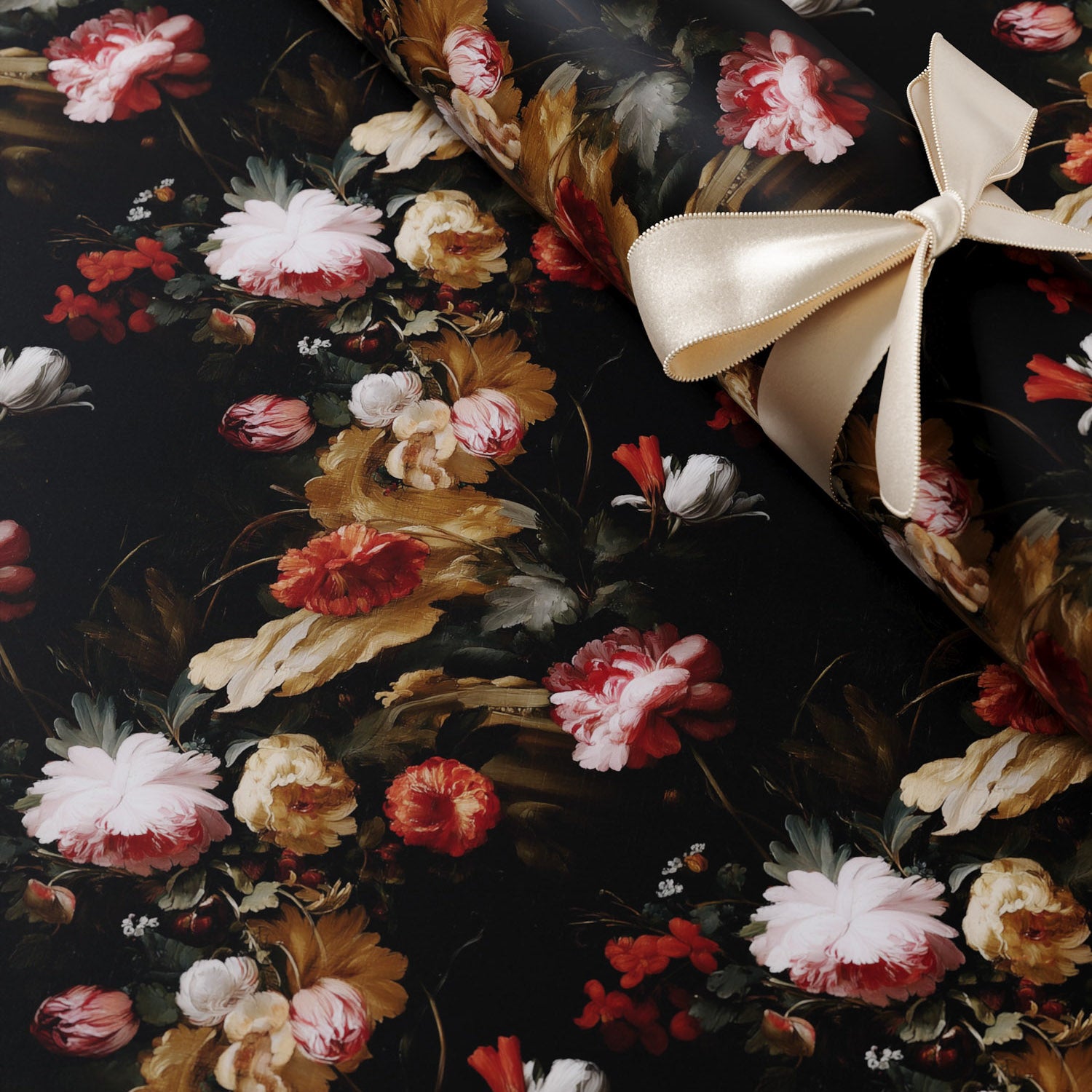 Floral Holiday Wrapping Paper