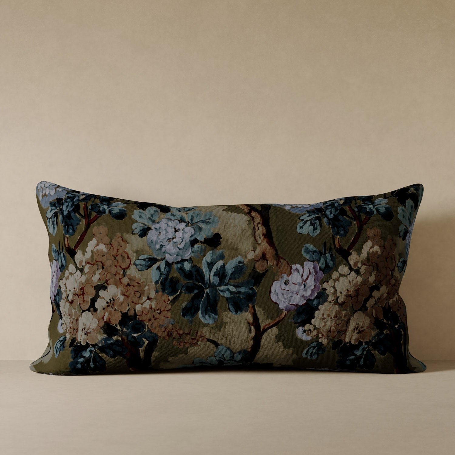 Folie Floral Velvet Pillow
