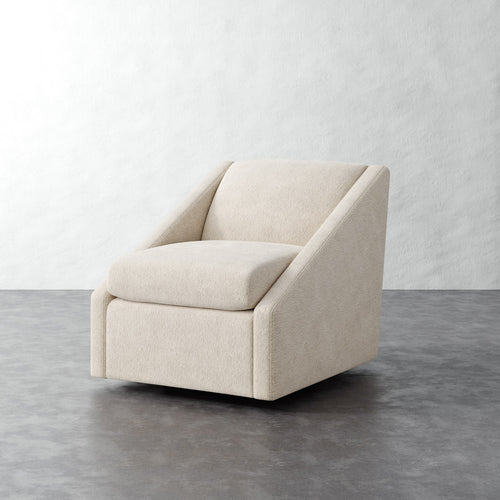 Fontaine Swivel Chair - Performance Boucle Cream
