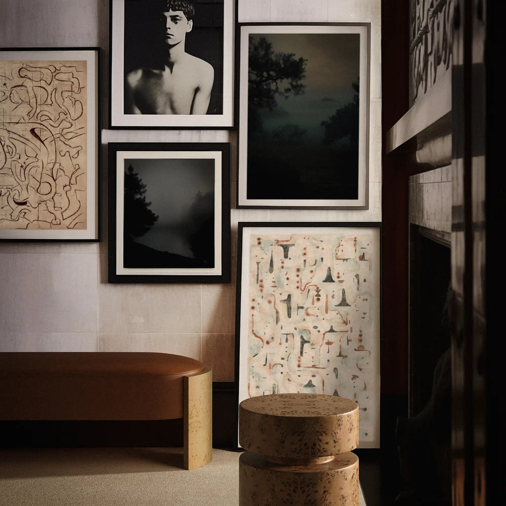 Lemieux et Cie Otaru Limited Edition Art Photograph, tonal landscape fine art print, displayed in gallery wall arrangement in neutral room with warm light