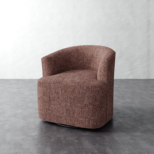 Garnier Swivel Chair - Micro Boucle Fig