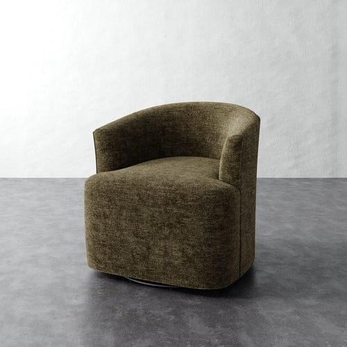 Garnier Swivel Chair - Performance Matelasse Balsam