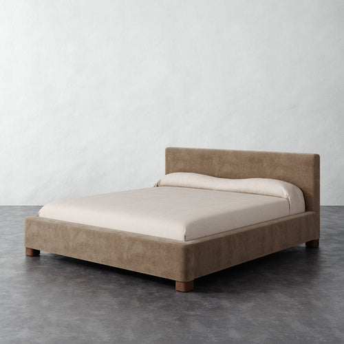 Gerard Bed - Mohair Ecru
