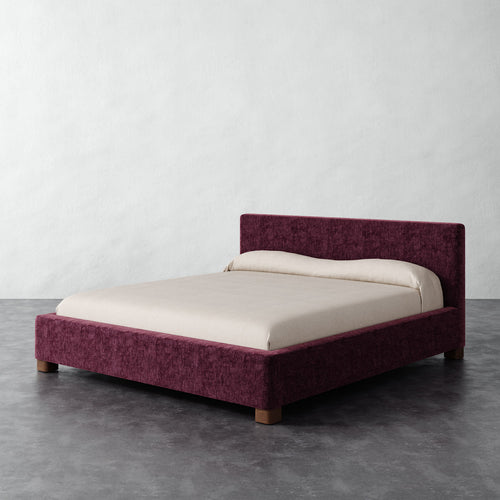 Gerard Bed - Performance Matelasse Mulberry