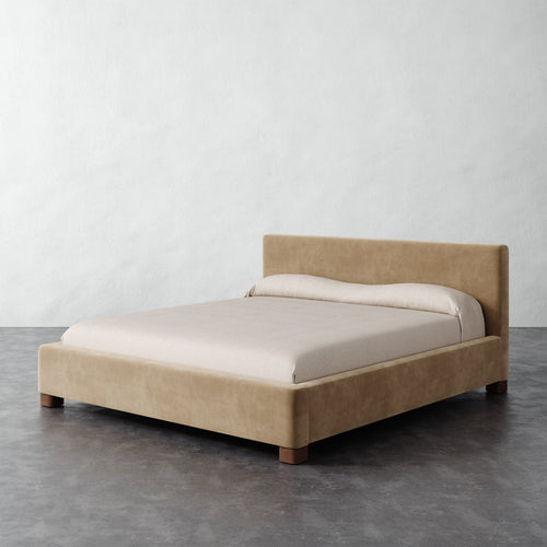 Gerard Bed - Performance Velvet Acorn