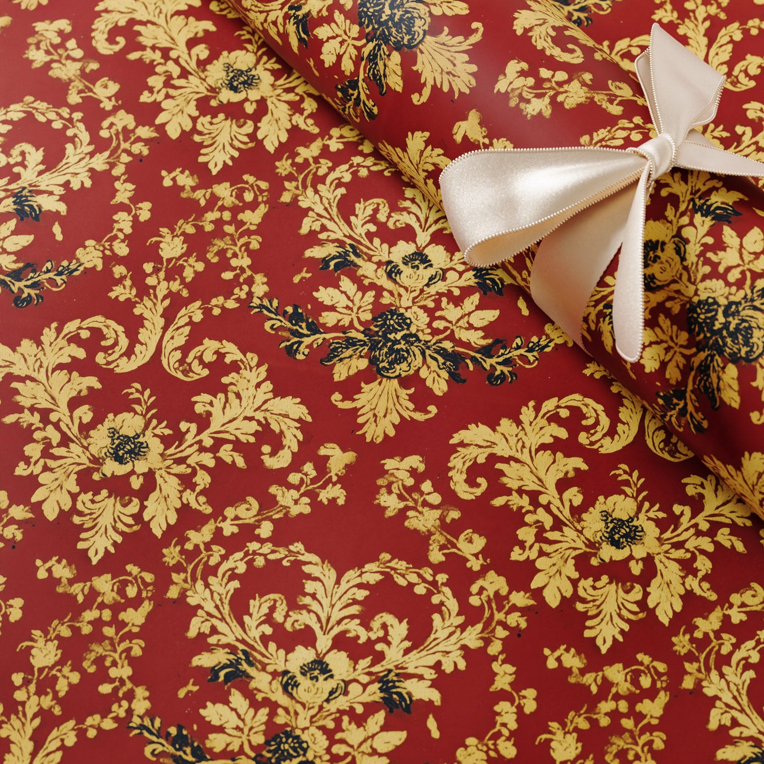 Holiday Damask Wrapping Paper