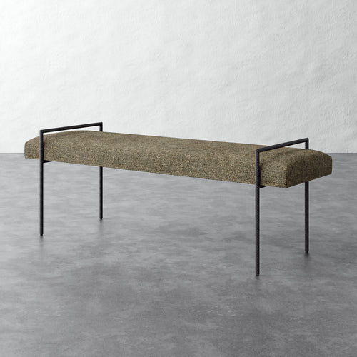 Imane 60in Bench Ottoman - Micro Boucle Balsam