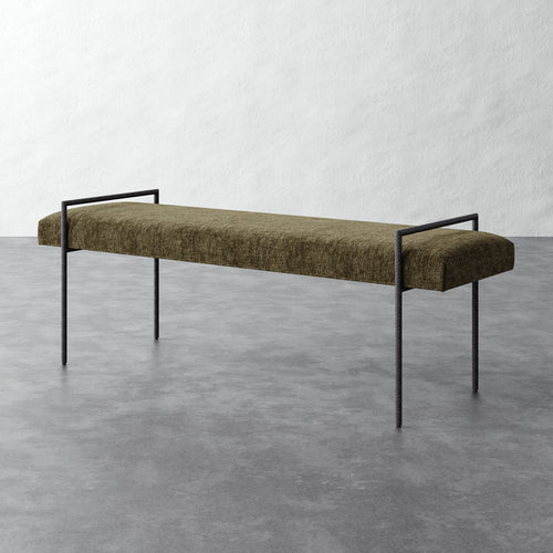 Imane 60in Bench Ottoman - Performance Matelasse Balsam