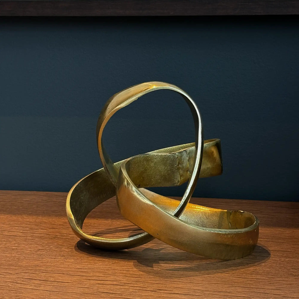 Vintage Brass knot sculpture