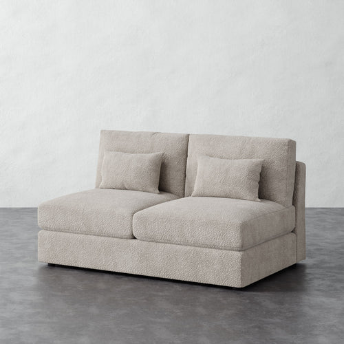 Lacroix Armless Loveseat - Brixton Dove Gray