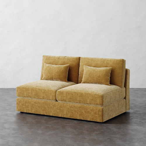 Lacroix Armless Loveseat - Brixton Honey