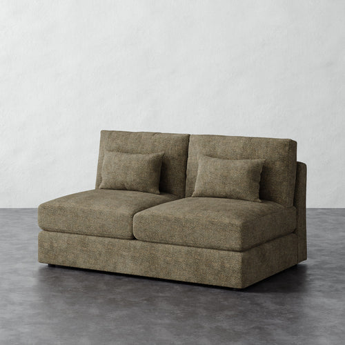 Lacroix Armless Loveseat - Micro Boucle Balsam