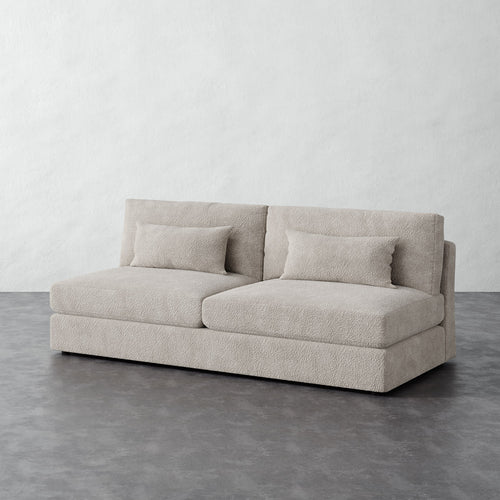 Lacroix Armless Sofa - Brixton Dove Gray