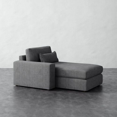 Lacroix Chaise and a Half - Chunky Basket Pewter