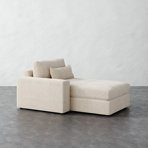Lacroix Chaise and a Half - Performance Boucle Cream