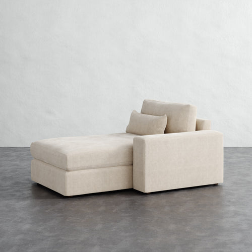 Lacroix Chaise and a Half - Performance Boucle Cream