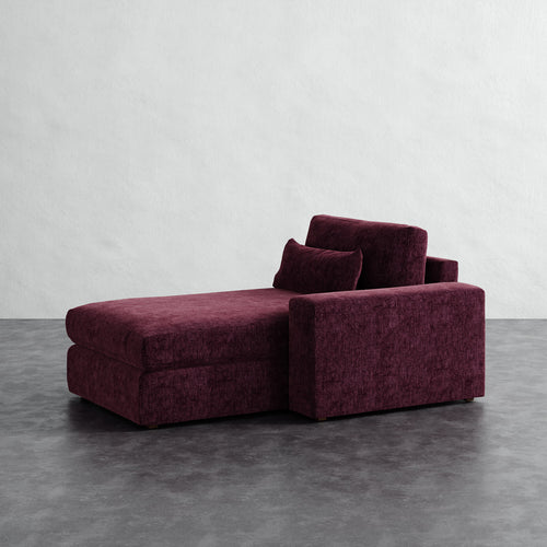 Lacroix Chaise and a Half - Performance Matelasse Mulberry