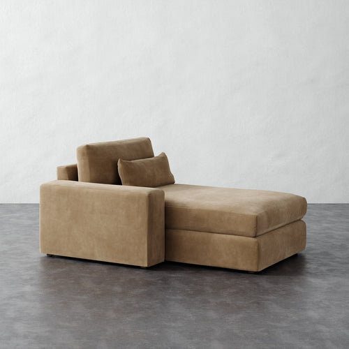 Lacroix Chaise and a Half - Performance Velvet Acorn