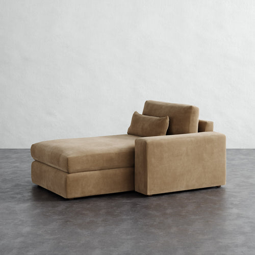 Lacroix Chaise and a Half - Performance Velvet Acorn