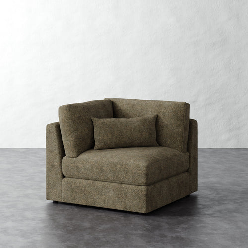 Lacroix Corner Chair - Micro Boucle Balsam
