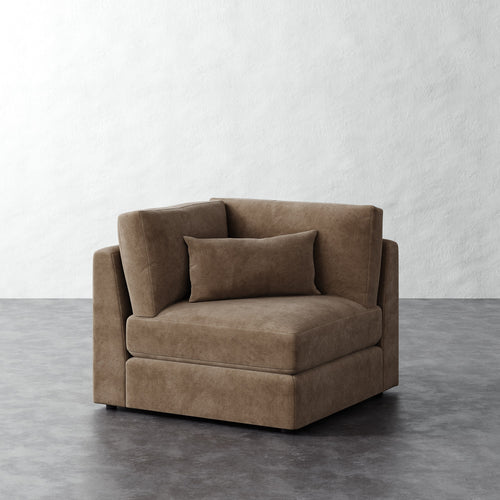 Lacroix Corner Chair - Mohair Ecru