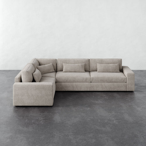 Lacroix Left Arm Sectional - Brixton Dove Gray