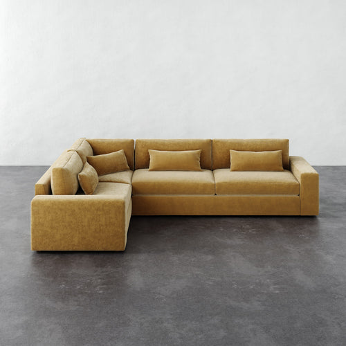Lacroix Left Arm Sectional - Brixton Honey