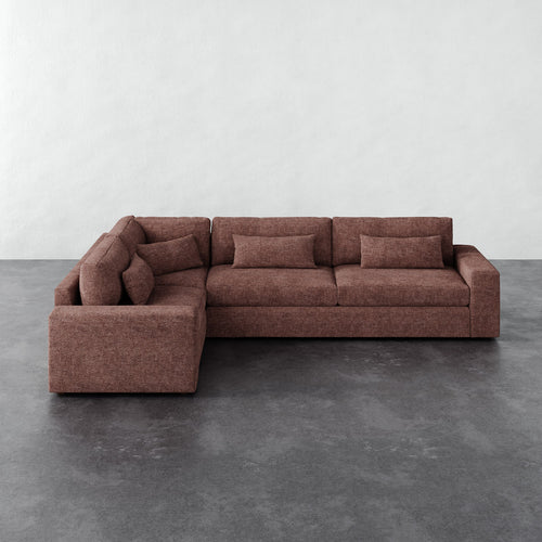Lacroix Left Arm Sectional - Micro Boucle Fig