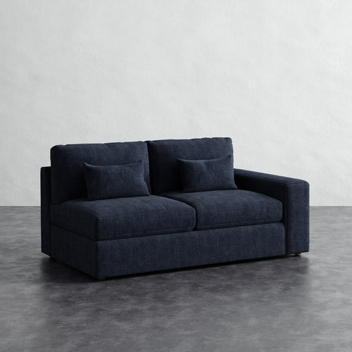 Lacroix Loveseat - Chunky Basket Indigo