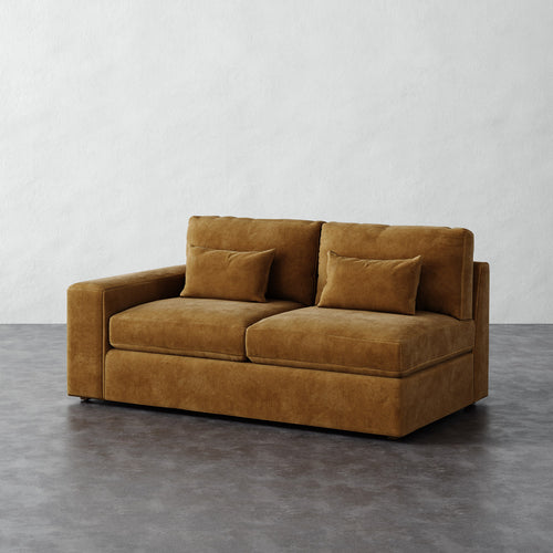 Lacroix Loveseat - Mohair Brown Sugar