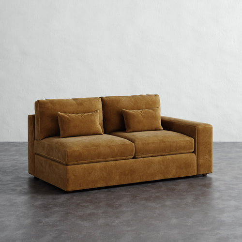 Lacroix Loveseat - Mohair Brown Sugar