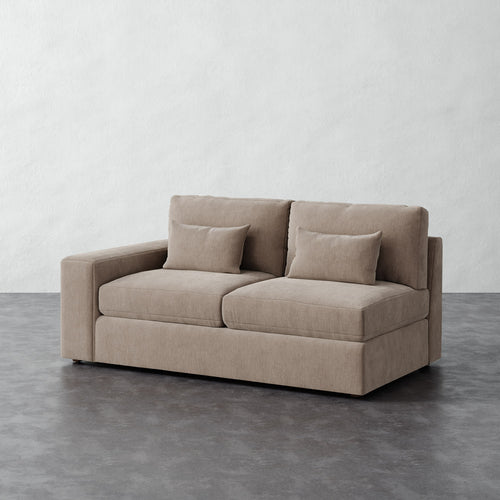 Lacroix Loveseat - Performance Brushed Woven Velvet Dune
