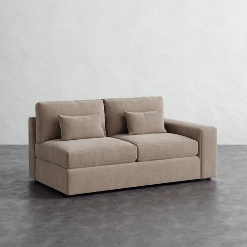 Lacroix Loveseat - Performance Brushed Woven Velvet Dune