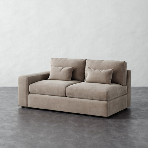 Lacroix Loveseat - Performance Velvet Oatmeal