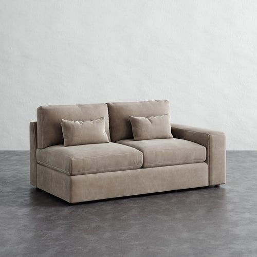 Lacroix Loveseat - Performance Velvet Oatmeal