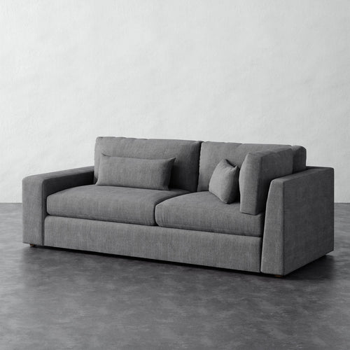 Lacroix Return Sofa - Chunky Basket Pewter