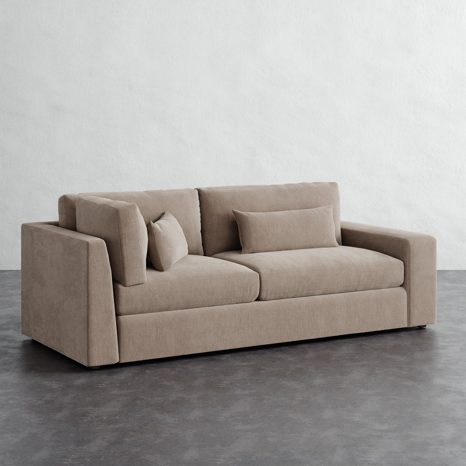 Lacroix Return Sofa - Performance Brushed Woven Velvet Dune