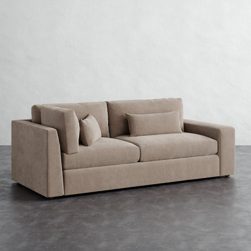 Lacroix Return Sofa - Performance Brushed Woven Velvet Dune