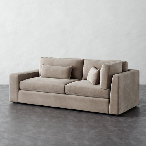 Lacroix Return Sofa - Performance Velvet Oatmeal