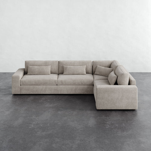 Lacroix Right Arm Sectional - Brixton Dove Gray