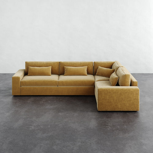Lacroix Right Arm Sectional - Brixton Honey