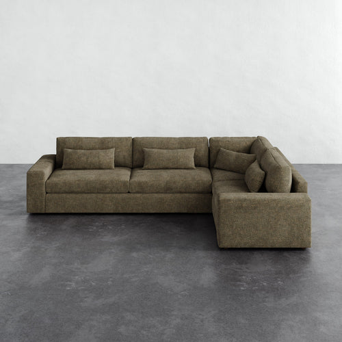 Lacroix Right Arm Sectional - Micro Boucle Balsam