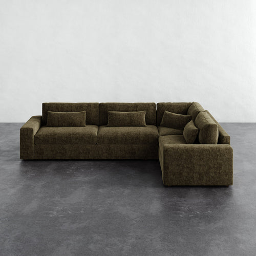 Lacroix Right Arm Sectional - Performance Matelasse Balsam