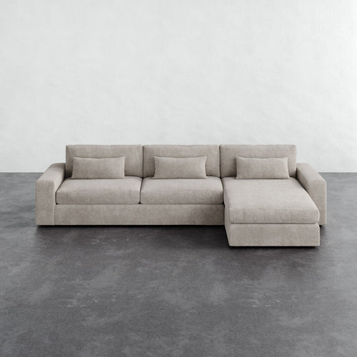 Lacroix Right Chaise & A Half Sectional - Brixton Dove Gray